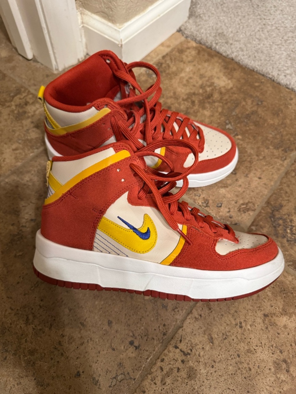 Nike Dunk High Up Sneakers in Mars Yard